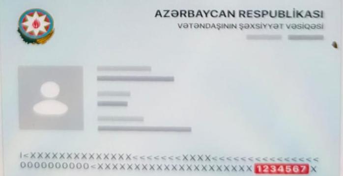 Köhnə şəxsiyyət vəsiqəsi - FIN yerində